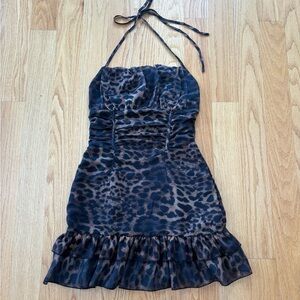 PrettyLittleThing Cheetah Dress Women’s Size 4